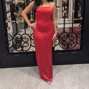 Reformation Frankie silk maxi dress